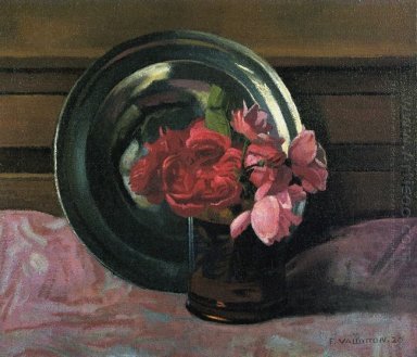 Натюрморт с розами 1920