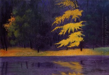 Le lac dans le Bois de Boulogne 1921
