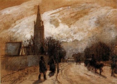 étude pour l\'église All Saints Upper Norwood 1871
