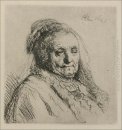 Bust Of An Wanita Tua Rembrandt S Mother 1628