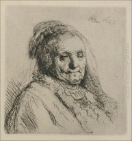 Byst av en gammal kvinna Rembrandt S Mor 1628