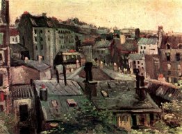 Vista dos telhados e costas de Casas 1886