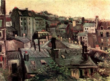 Vue des toits et le dos des Maisons 1886