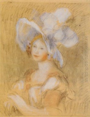 Amelie Dieterie in un cappello bianco
