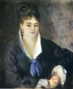 Signora In Un Vestito Nero 1876