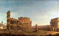 Coliseo y Arco de Constantino en Roma