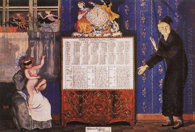 Старый и Новый Год Обложка Настольный календарь для 1905