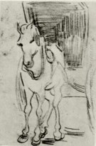 Pferd und Wagen 1890