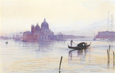 Santa Maria della Salute de l\'ensemble du bassin, Venise