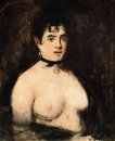 brunette aux seins nus 1872