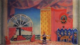 Scetch At Kupavina S House For Ostrovsky S Wolves And Sheep 1926