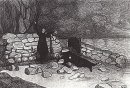 Eine Szene aus dem Drama von Leonid Andreev Anathema 1909