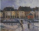 Marché aux poissons dans le port de Dieppe