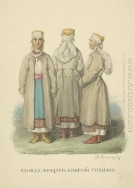 Bekleidung Frau aus der Provinz Kiew