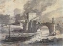 Ansicht des Tibers und Castel St. Angelo 1776