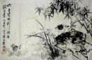 Bamboo-Raw désert - peinture chinoise