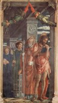 Altartavla av San Zeno i Verona, högra panelen av St Benedict, S