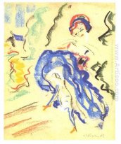 Danseres In Een Blauwe Rok