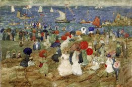 Nantasket Beach 2 também conhecido como Ponto Handkerchief 1896