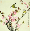 Oiseaux et fleurs - Peinture chinoise