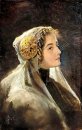 Russian Beauty With The Traditional Headdress