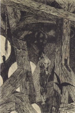 De Opgehangen Man bij de Bell Illustratie voor De Legende van Th