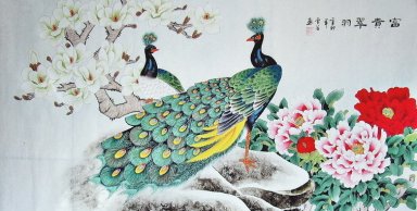 Peacock - Lukisan Cina