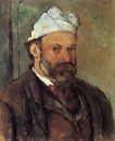 Självporträtt med vit turbanbärande 1882