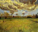 Landskap Enligt en stormig sky 1888