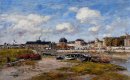 Il porto di Trouville Bassa marea 1897