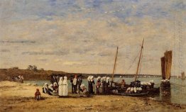 Fishermen Of Kerhor Receiving A Blessing At Plougastel 1870