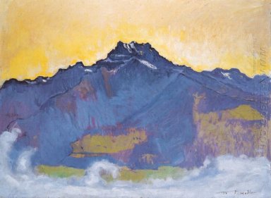 The Dents Du Midi From Chesieres 1912