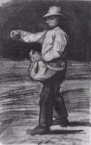 Pollos que introducen hombre o Siembra 1883