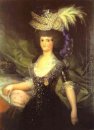 De koningin Maria Luisa