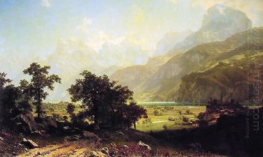 sjö Lucerne Schweitz 1858