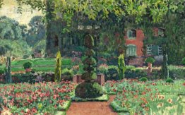 Trädgården på sommaren 1924
