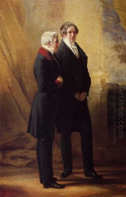 Arthur Wellesley 1r duque de Wellington con Sir Robert Peel 184