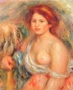 Modelo Con El Pecho Desnudo 1916