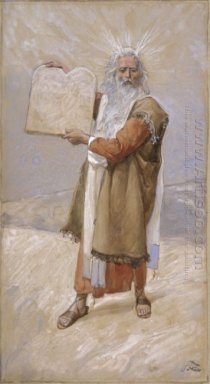 Moisés y los Mandamientos - Pintura al óleo
