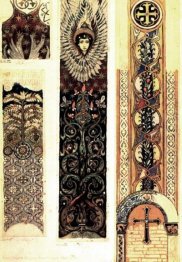 Esboços de ornamentos pintados Catedral Vladimir 1893 1