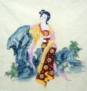 Belle peinture Lady-chinois
