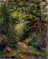 Herbst Pfad durch den Wald 1876