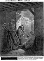 Jesús en la casa de Martha y de Maria