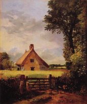 Un cottage in un campo di grano 1817