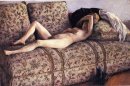 Desnudo en un sofá