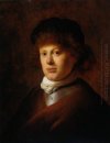 Retrato de Rembrandt Van Rijn