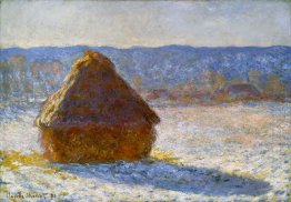 Grainstack In The Morning Snow Effect 1891