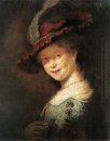 Porträtt av den unga Saskia 1633