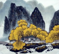 Een Binnenplaats in de Bergen - Chinees schilderij