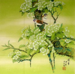 Peach Blossom & Birds - Chinesische Malerei Peach Blossom & Birds - Chinesische Malerei